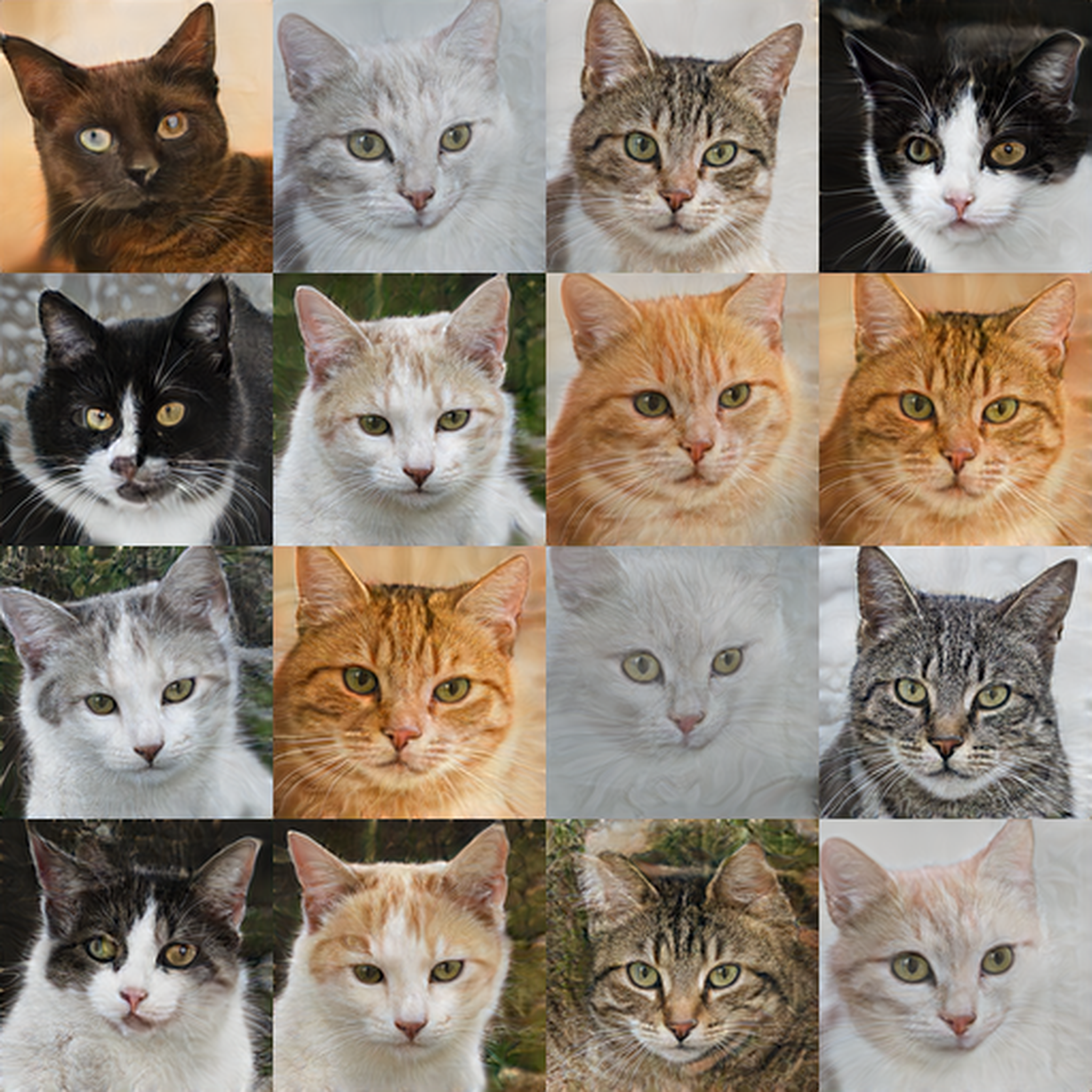Generated cat samples from sg3x